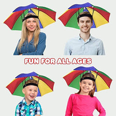 Hands-free umbrella hat that fits all ages – kids, adults, and seniors