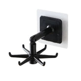 360° Rotating Kitchen Hook – No-Drill Self-Adhesive Kitchen Organizer & Multipurpose Hook 2 PAIRS