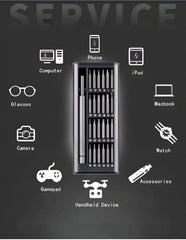 24 In 1 Screw Driver Tiny Magnetic Tools Kit For Repairing Long Handle Screwdriver