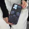 Matte Black Skeleton Phone Case